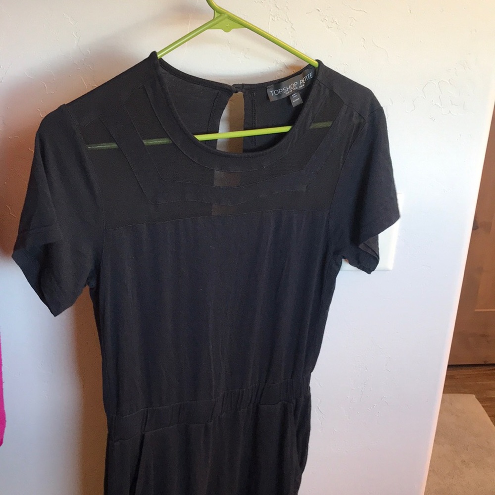 Topshop black jumpsuit